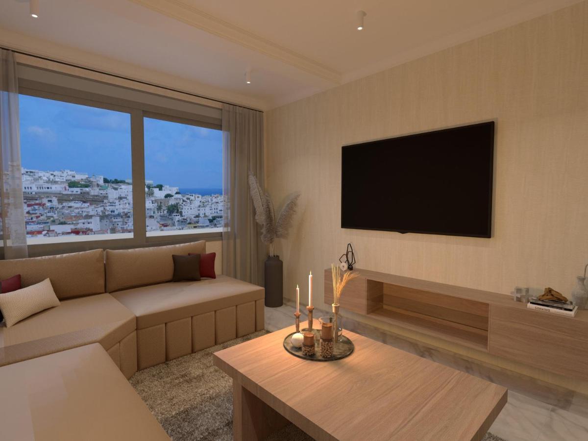 Appartement De Luxe, Vue Kasbah De Tanger Et Mer Luaran gambar